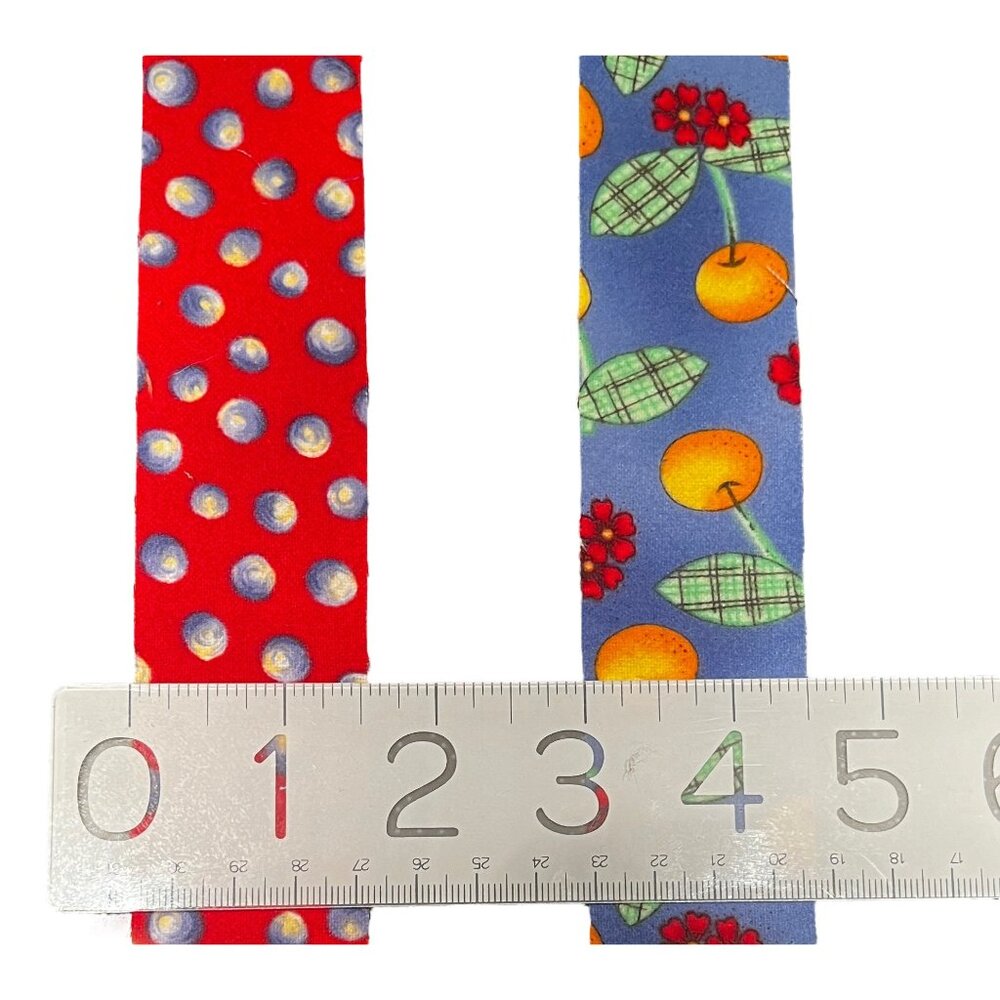 Lot of 289 Flannel Quilt Strips 1.5” x 6.5” Cherries Polka Dots Floral - Picture 10 of 10